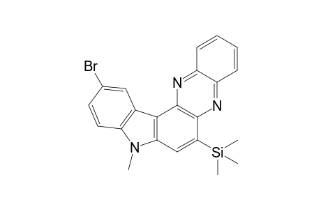 11-Bromo-8-methyl-6-(trimethylsilyl)-8H-indolo[3,2-a]phenazine