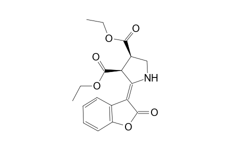 (2Z,3S,4R)-2-(2-ketocoumaran-3-ylidene)pyrrolidine-3,4-dicarboxylic acid diethyl ester