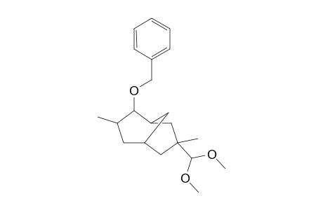 Bicyclo[3.3.1]nonane, 7-(dimethoxymethyl)-3,7-dimethyl-2-(phenylmethoxy)-, (2-exo,3-endo,7-endo)-(.+-.)-