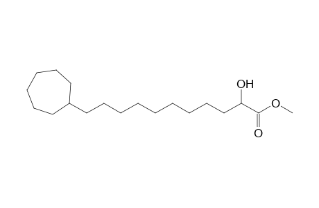 Methyl .omega.-cycloheptyl-.alpha.-hydroxyundecanoate