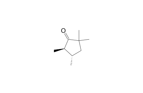 Cyclopentanone, 2,2,4,5-tetramethyl-, trans-(.+-.)-