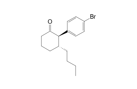 trans-2-(4-Bromophenyl)-3-butylcyclohexan-1-one