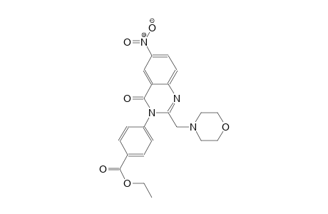 ethyl 4-(2-(4-morpholinylmethyl)-6-nitro-4-oxo-3(4H)-quinazolinyl)benzoate