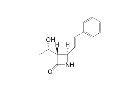 (1'R*,3R'*,4S*)-3-(1'-Hydroxyethyl)-4-(2'-phenylethenyl)azetidin-2-one
