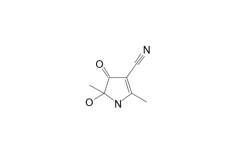 5-hydroxy-4-keto-2,5-dimethyl-2-pyrroline-3-carbonitrile
