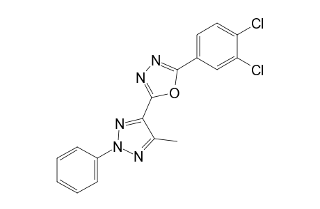 2-(3,4-dichlorophenyl)-5-(5-methyl-2-phenyl-2H-1,2,3-triazol-4-yl)-1,3,4-oxadiazole