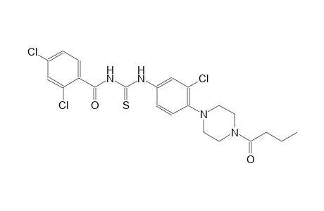 N-[4-(4-butyryl-1-piperazinyl)-3-chlorophenyl]-N'-(2,4-dichlorobenzoyl)thiourea