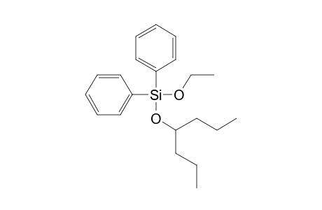 Silane, diphenylethoxy(4-heptyloxy)-