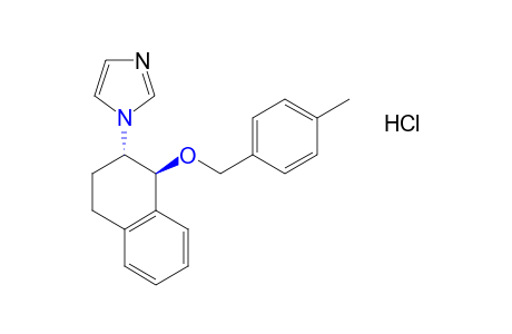 trans-1-{1-[(p-methylbenzyl)oxy]-1,2,3,4-tetrahydro-2-naphthyl}imidazole, monohydrochloride