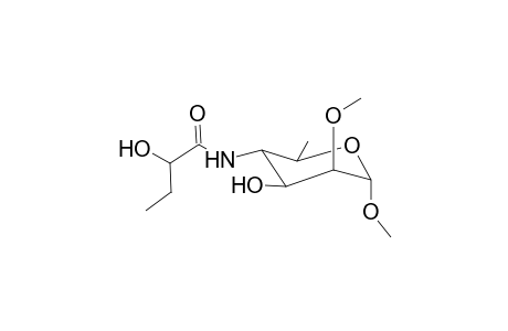 Methyl-4,6-dideoxy-4-(3,4-dideoxy-l-glycero-tetronamido)-2-O-methyl.alpha.d-mannopyranoside