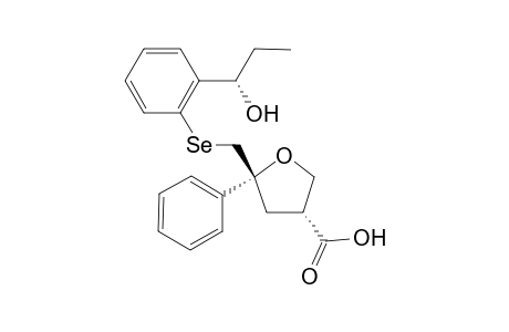5-{2-[(S)-1-Hydroxypropyl]phenylselanylmethyl}-5-phenyltetrahydrofuran-3-carboxylic acid-