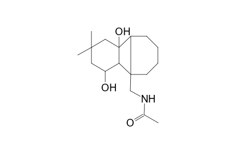 1,5-dihydroxy-3,3-dimethyl-7-acetylaminomethyl-tricyclo[4.6.0(1,6).0(7,12)]dodecane