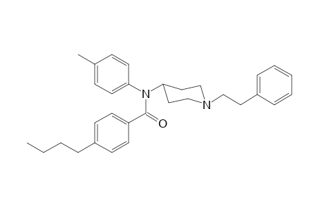 N-(4-Methylphenyl)-N-[1-(2-phenylethyl)piperidin-4-yl]-4-butylbenzamide