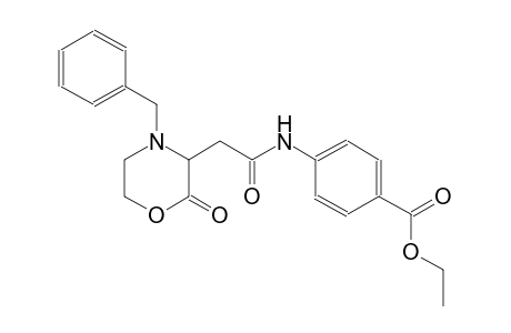 benzoic acid, 4-[[[2-oxo-4-(phenylmethyl)-3-morpholinyl]acetyl]amino]-, ethyl ester