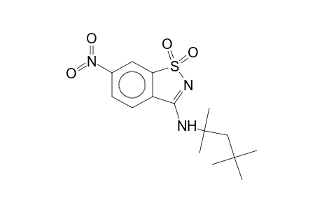 (1,1-diketo-6-nitro-1,2-benzothiazol-3-yl)-(1,1,3,3-tetramethylbutyl)amine