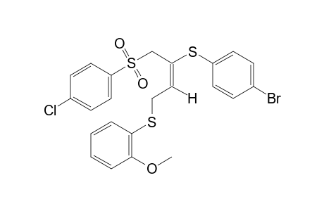 (E)-o-{{3-[(p-bromophenyl)thio]-4-[(p-chlorophenyl)sulfonyl]-2-butenyl}thio}anisole