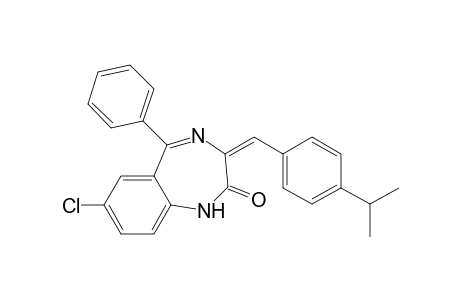 7-Chloro-2,3-dihydro-3-(4-isopropylenzylidene)-5-phenyl-1H-1,4-benzodiazepin-2-one