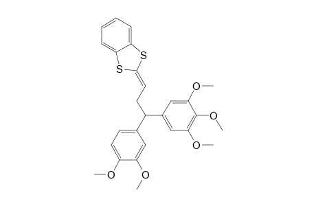 1,3-Benzodithiole, 2-[3-(3,4-dimethoxyphenyl)-3-(3,4,5-trimethoxyphenyl)propylidene]-