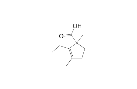 2-Ethyl-1,3-dimethylcyclopent-2-enecarboxylic acid