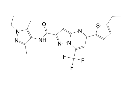 N-(1-ethyl-3,5-dimethyl-1H-pyrazol-4-yl)-5-(5-ethyl-2-thienyl)-7-(trifluoromethyl)pyrazolo[1,5-a]pyrimidine-2-carboxamide