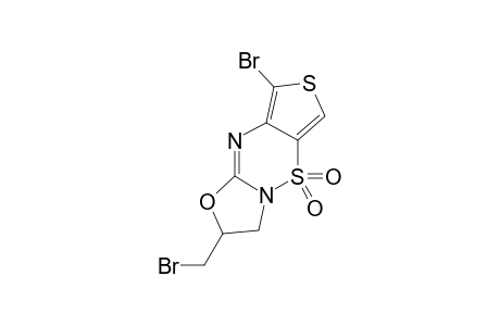 8-BROMO-2-(BROMOMETHYL)-2,3-DIHYDROOXAZOLO-[3,2-E]-THIENO-[3,4-E]-[1,2,4]-THIADIAZINE-5,5-DIOXIDE