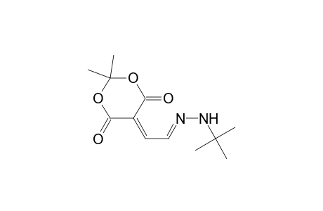 Acetaldehyde, (2,2-dimethyl-4,6-dioxo-1,3-dioxan-5-ylidene)-, 1-[(1,1-dimethylethyl)hydrazone]
