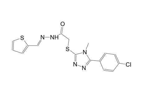 2-{[5-(4-chlorophenyl)-4-methyl-4H-1,2,4-triazol-3-yl]sulfanyl}-N'-[(E)-2-thienylmethylidene]acetohydrazide