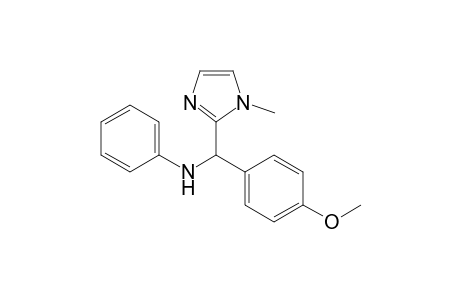 N-[(4-Methoxyphenyl)(1-methyl-1H-imidazol-2-yl)methyl]aniline