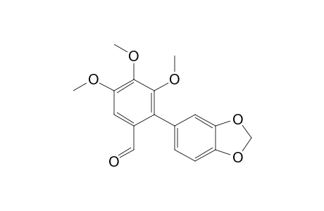 2-(1,3-benzodioxol-5-yl)-3,4,5-trimethoxy-benzaldehyde
