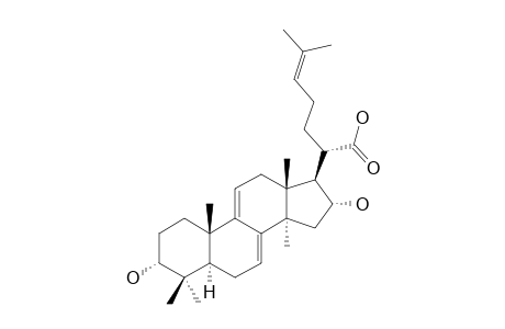 3-ALPHA,16-ALPHA-DIHYDROXY-LANOSTA-7,9-(11),24-TRIEN-21-OIC_ACID