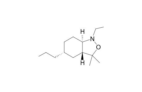 rac-(3aR,5R,7aR)-1-ethyl-3,3-dimethyl-5-propyloctahydrobenzo[c]isoxazole