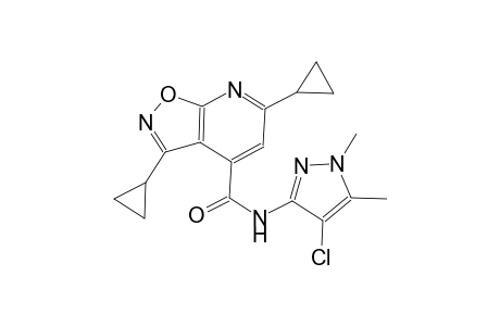 isoxazolo[5,4-b]pyridine-4-carboxamide, N-(4-chloro-1,5-dimethyl-1H-pyrazol-3-yl)-3,6-dicyclopropyl-