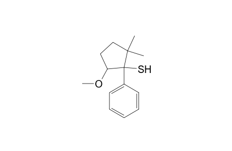 2-Methoxy-1-phenyl-5,5-dimethylcyclopentanethiol