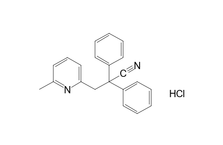 a,a-diphenyl-6-methyl-2-pyridinepropionitrile, hydrochloride
