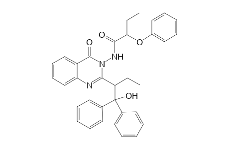 2-(1-Diphenylhydroxymethylpropyl)-3-(2-phenoxybutyrylamino)quinazolin-4(3H)-one