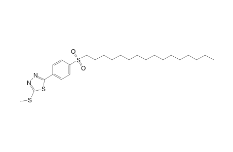 2-[p-(hexadecylsulfonyl)phenyl]-5-(methylthio)-1,3,4-thiadiazole