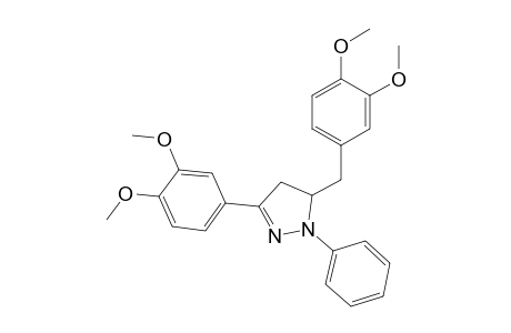 3-(3,4-dimethoxyphenyl)-1-phenyl-5-veratryl-2-pyrazoline
