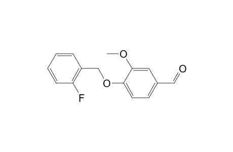 Benzaldehyde, 4-[(2-fluorophenyl)methoxy]-3-methoxy-