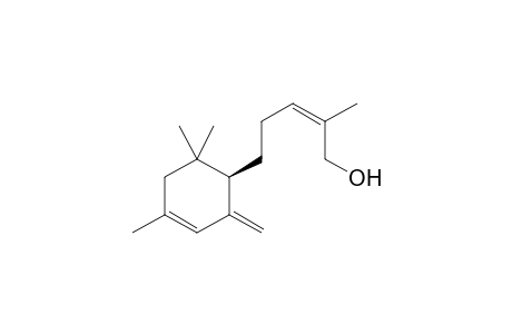 (Z)-2-Methyl-5-((R)-4,6,6-trimethyl-2-methylen-1-cyclohex-3-enyl)-2-penten1-ol