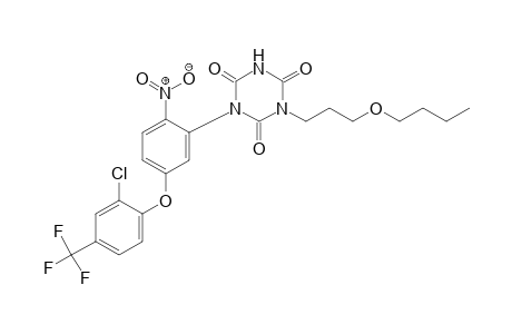 1,3,5-Triazine-2,4,6(1H,3H,5H)-trione, 1-(3-butoxypropyl)-3-[5-[2-chloro-4-(trifluoromethyl)phenoxy]-2-nitrophenyl]-