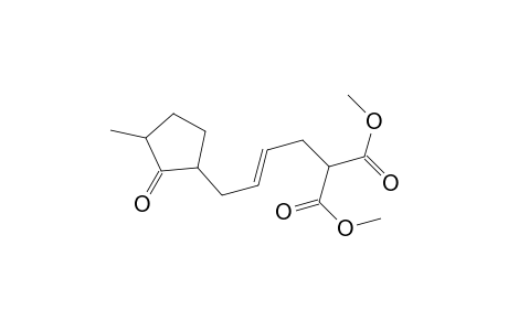 Methyl (E)-2-(methoxycarbonyl)-6-(2-oxo-3-methylcyclopentanyl)-4-hexenoate