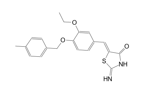 (5Z)-5-{3-ethoxy-4-[(4-methylbenzyl)oxy]benzylidene}-2-imino-1,3-thiazolidin-4-one