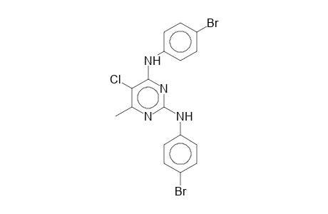 2,4-Di(4-bromoanilino)-5-chloro-6-methylpyrimidine