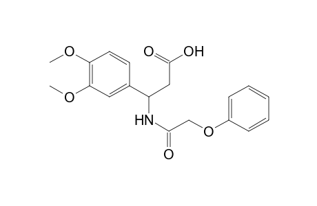 3-(3,4-dimethoxyphenyl)-3-(2-phenoxyethanoylamino)propanoic acid