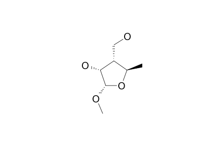 METHYL-3,5-DIDEOXY-3-C-(HYDROXYMETHYL)-ALPHA-D-RIBO-PENTOFURANOSIDE