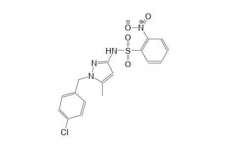 N-[1-(4-chlorobenzyl)-5-methyl-1H-pyrazol-3-yl]-2-nitrobenzenesulfonamide