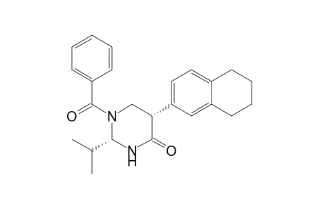 (2S,5S)-1-Benzoyl-2-isopropyl-5-(5,6,7,8-tetrahydronaphthalen-2-yl)perhydropyrimidin-4-one