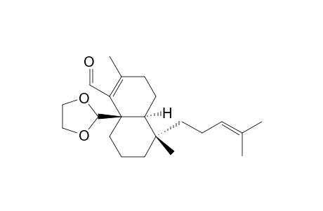 1-Naphthalenecarboxaldehyde, 8a-(1,3-dioxolan-2-yl)-3,4,4a,5,6,7,8,8a-octahydro-2,5-dimethyl-5-(4-methyl-3-pentenyl)-, [4aS-(4a.alpha.,5.alpha.,8a.beta.)]-