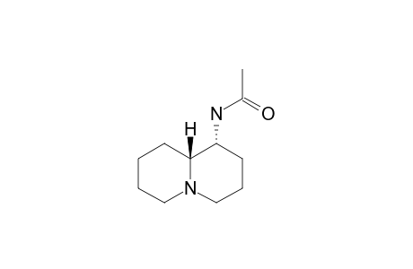 EPIQUINAMIDE;ALKALOID-196;(1R*,10R*)-1-ACETAMIDOQUINOLIZIDINE