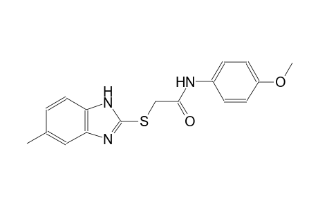 N-(4-methoxyphenyl)-2-[(5-methyl-1H-benzimidazol-2-yl)sulfanyl]acetamide